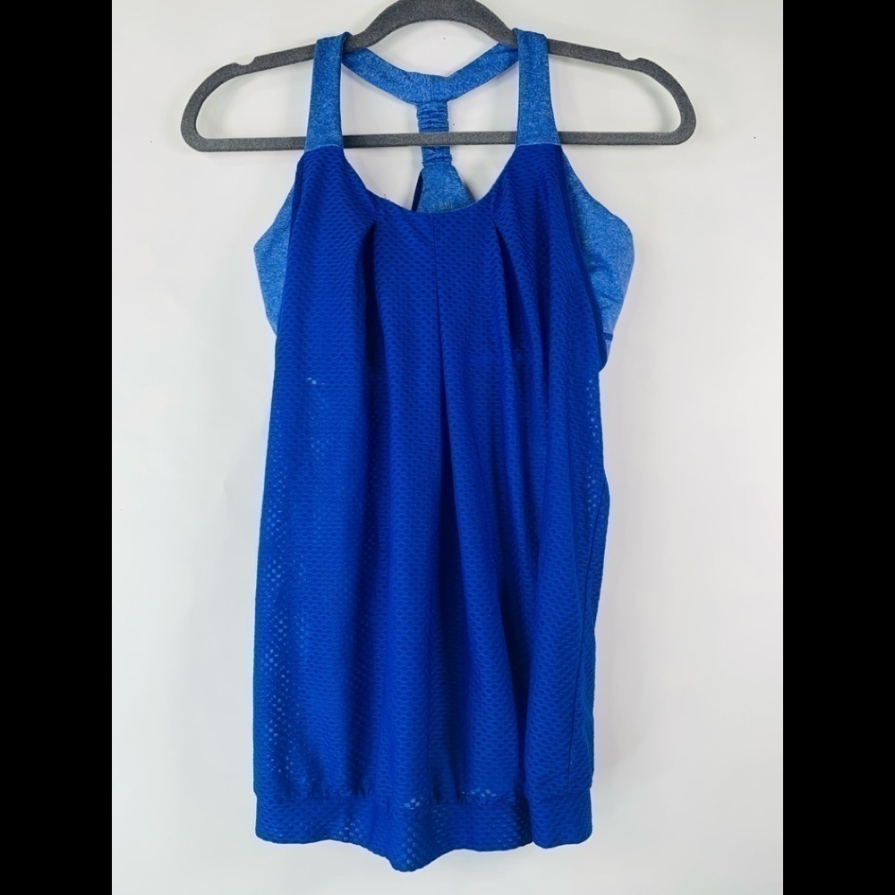 Cabi Blue Racerback Workout Top Size S